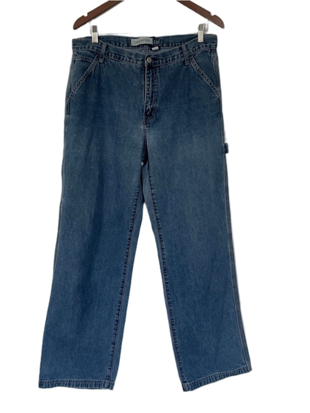 Vintage Carpenter Jeans GAP Baggy 90s Y2K Denim High Rise Slouchy Leg Size 12